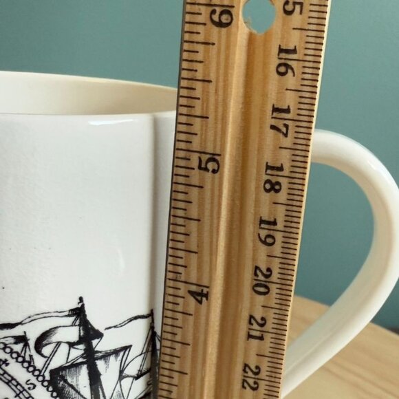 Vintage Nautical Mariners Compass Mug With Ship Design England - Picture 7 of 7